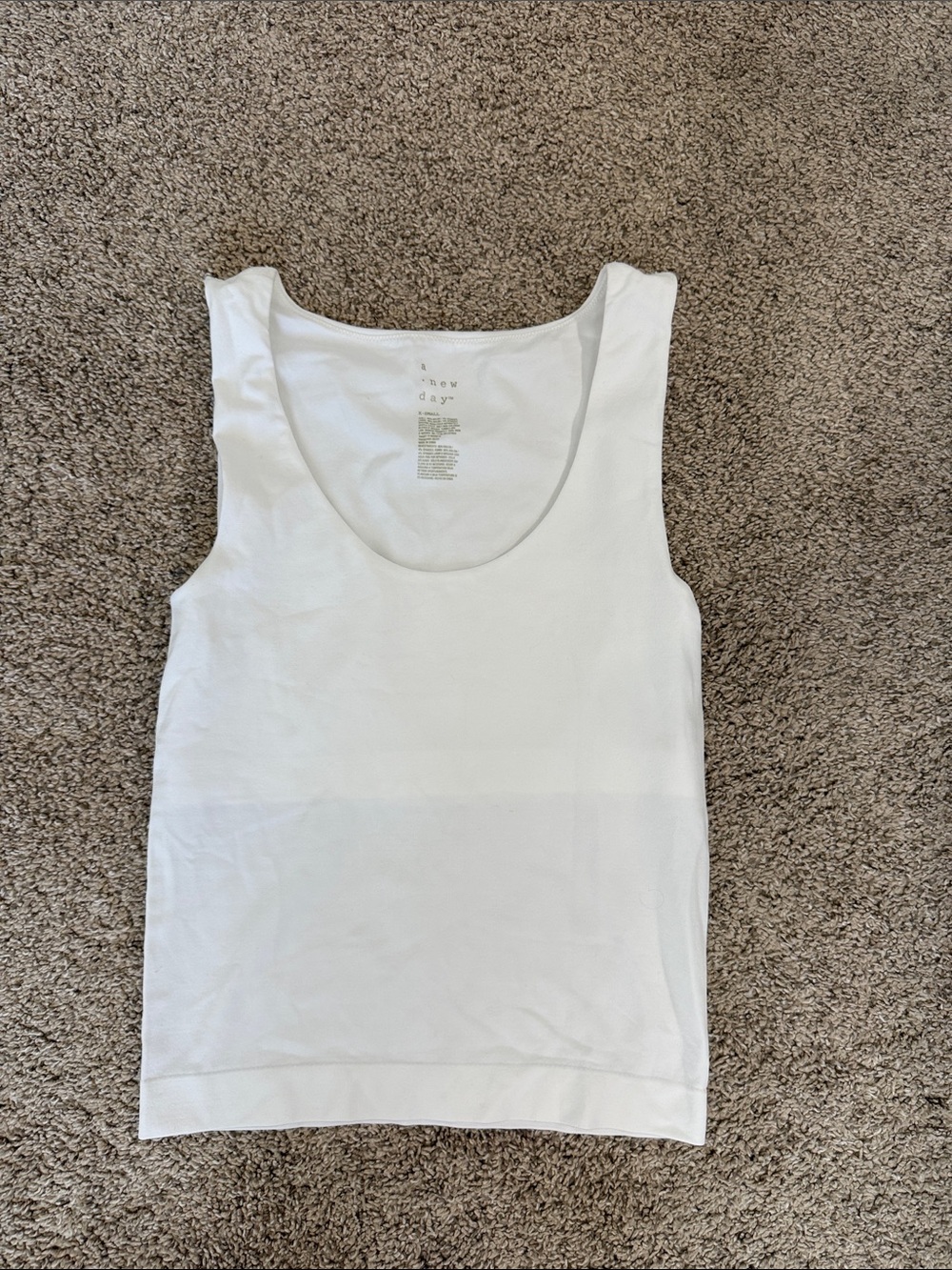 a new day White Scoop Neck Tank Top
